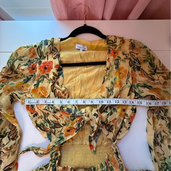 Rays for Days Eva Dress Late Sunsets - Yellow Floral Small - Picture 9 of 11